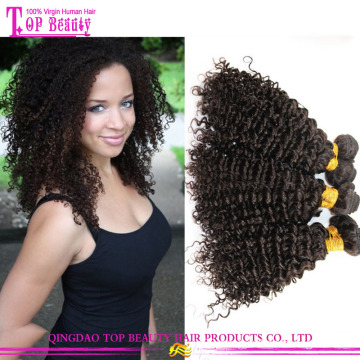 Tangle free kinky twists hair cheap virgin unprocessed malaysian kinky curl sew in hair weave